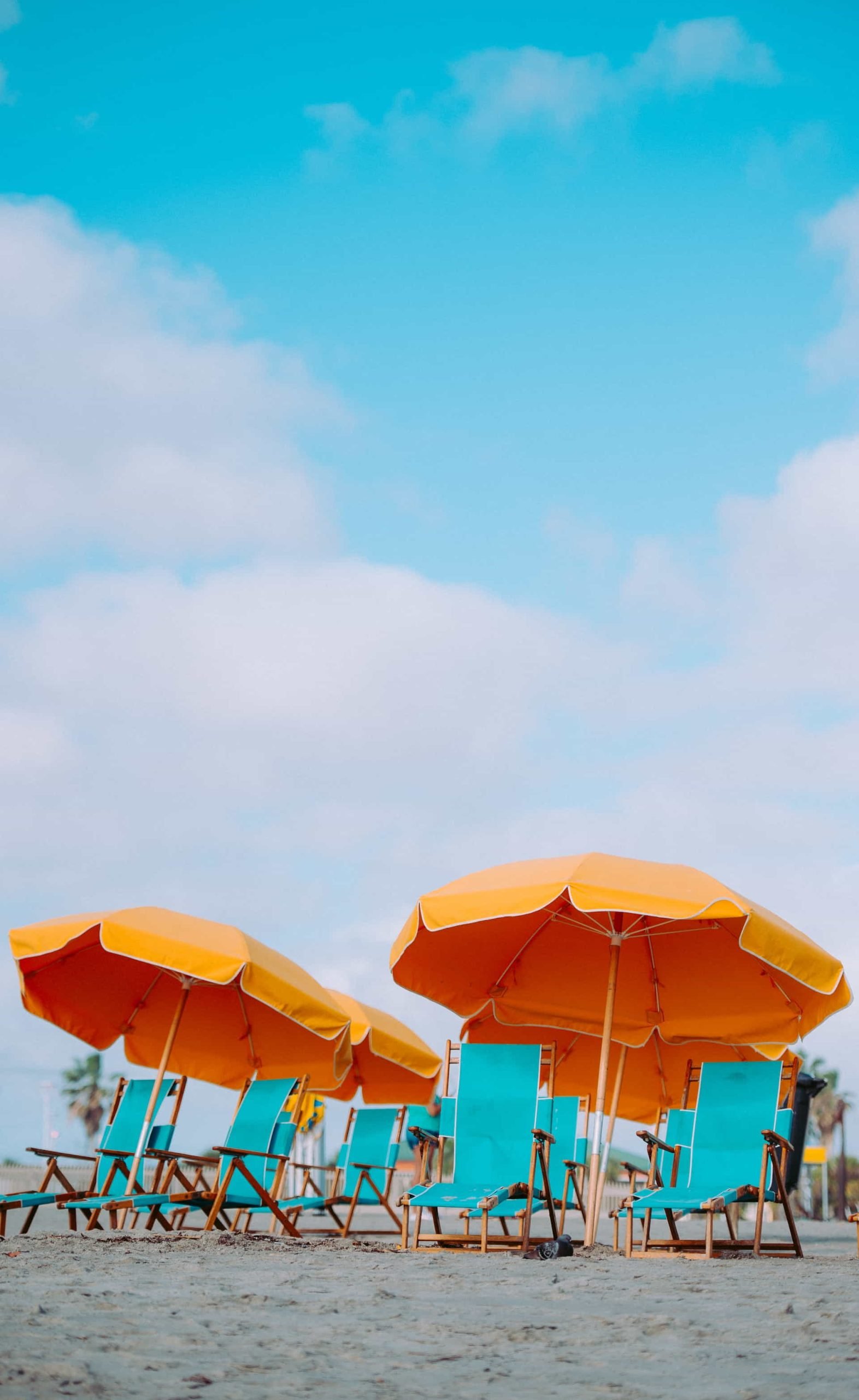 Beach Chairs and Umbrellas